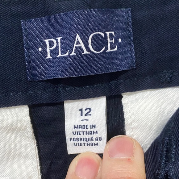 Children’s Place Boys Stretch Chino Navy Pants - Picture 5 of 7